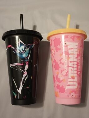 Ultraman Rising Round 1 Exclusive Collectors Cups with Straw and Lid  (2)